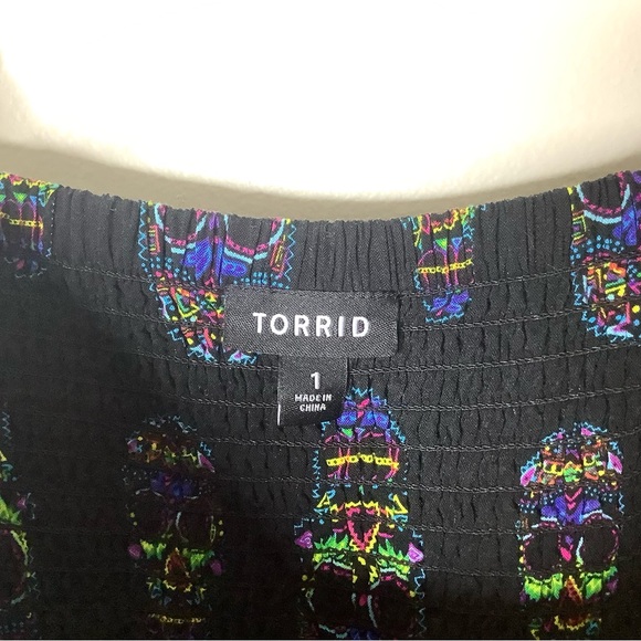 < Torrid Sugar Skull Skater Dress > - Picture 4 of 6
